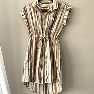 Japan Summer/Fall Stripe button down Dress